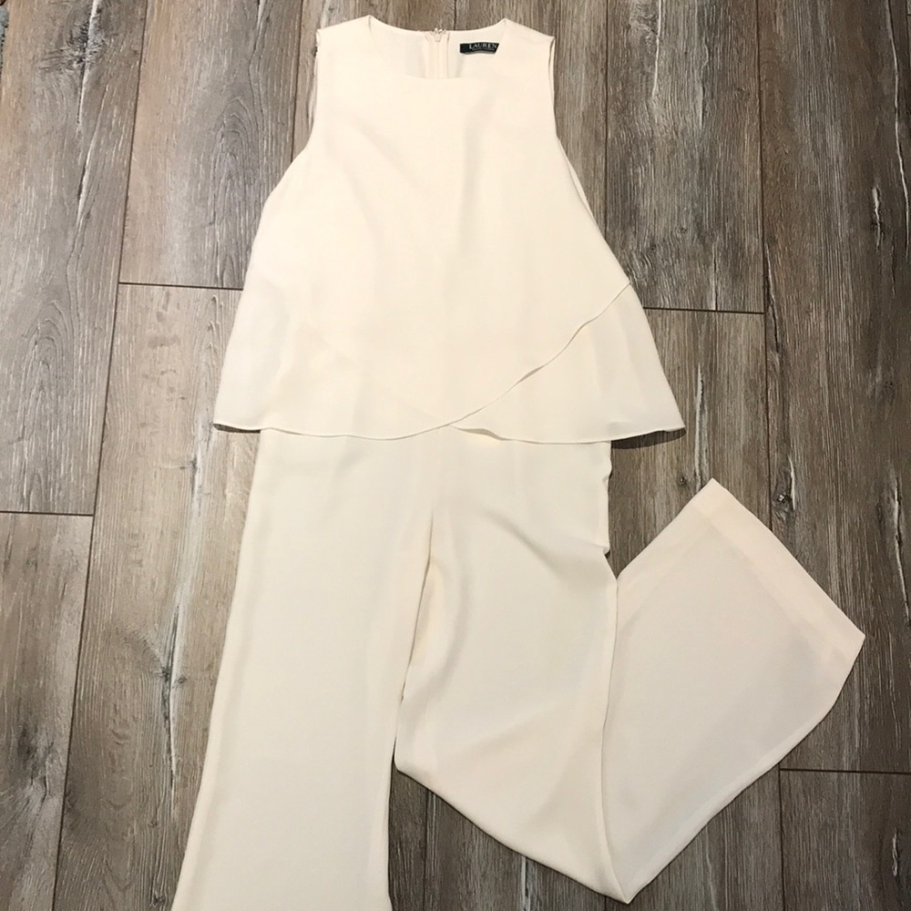 Ralph Lauren jumpsuit cream color size 0